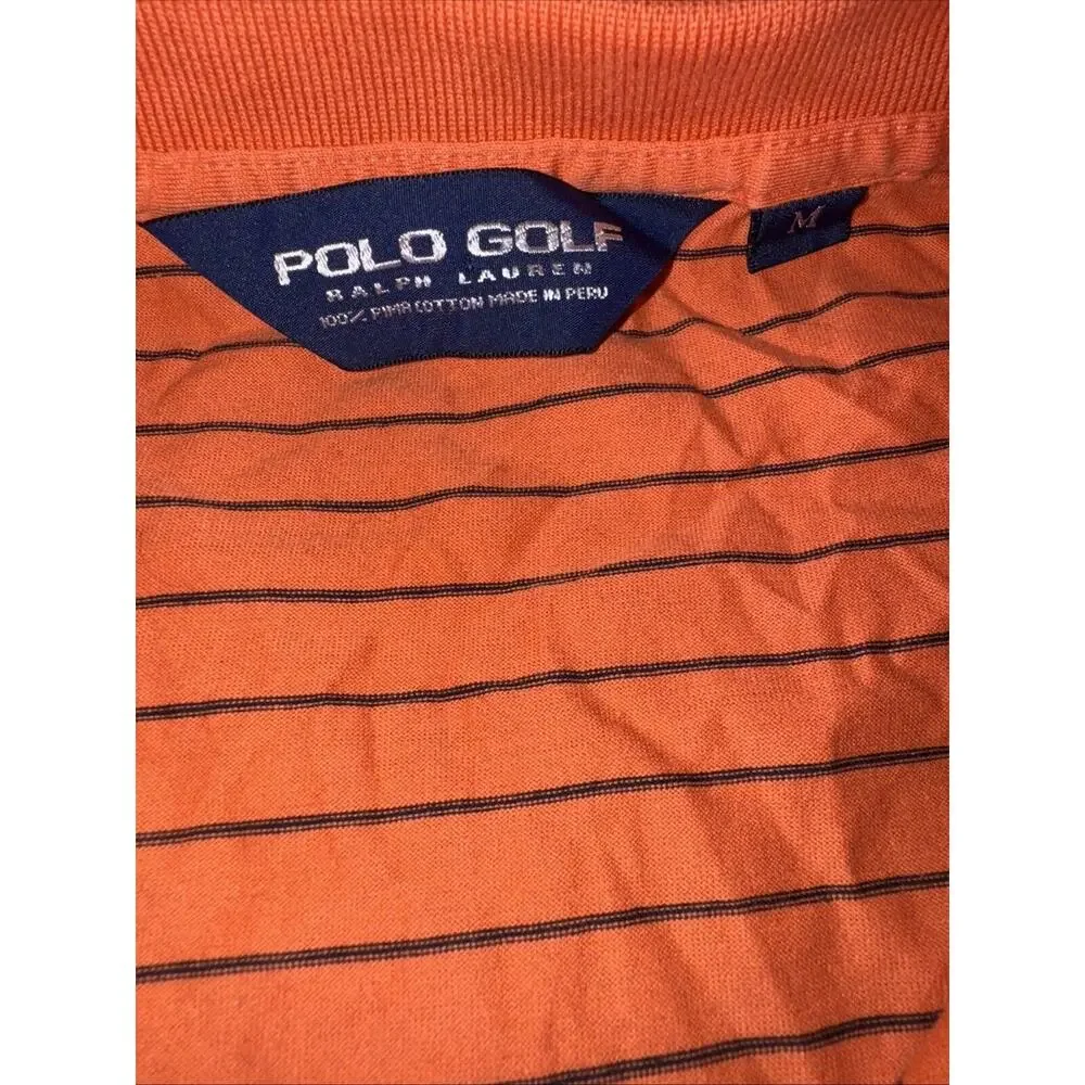 Polo Ralph Lauren Golf Medium Men’s Orange Striped Polo W24